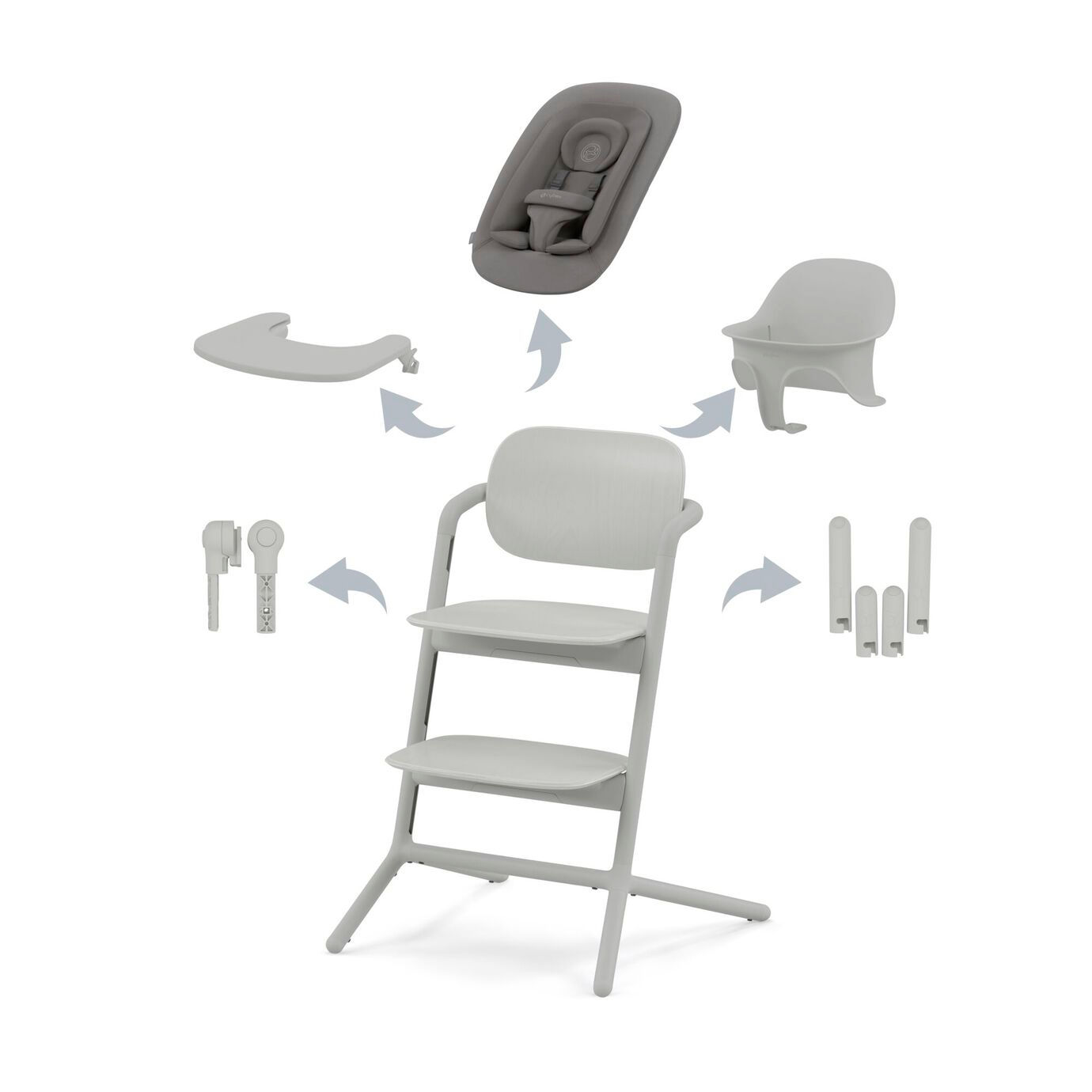 Cybex Gold Seggiolone LEMO 4in1 Suede Grey