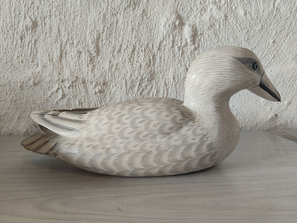 Thumbnail: Large Timber White Duck Ornament