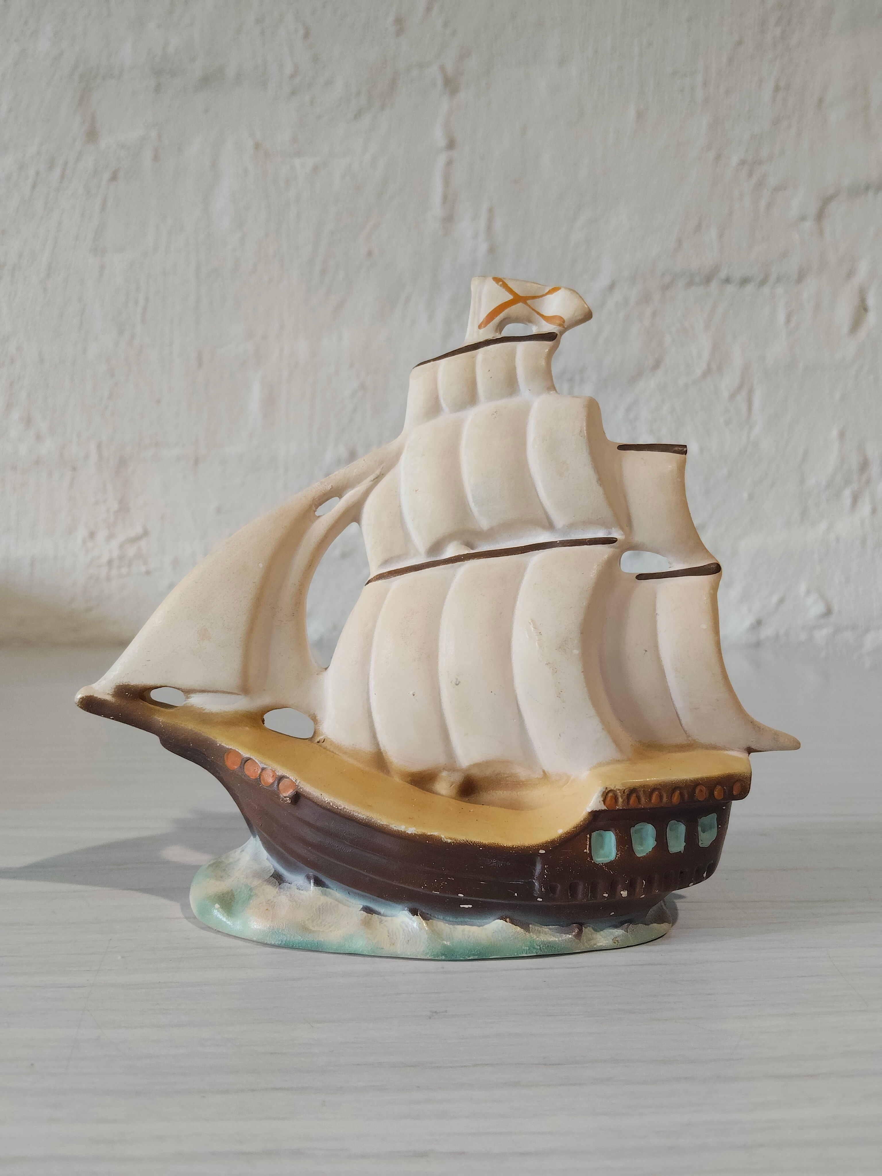 Vintage Sailing Ship Ornament 