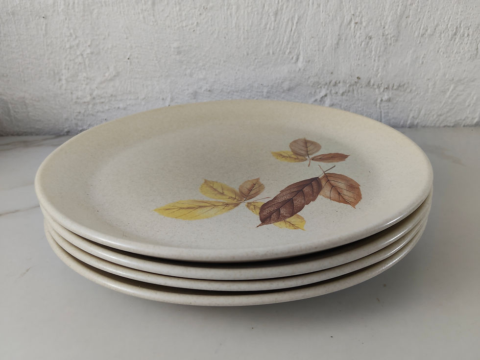 Thumbnail: 4 x Johnson Australia "Autumn Leaves" Dinner Plates 