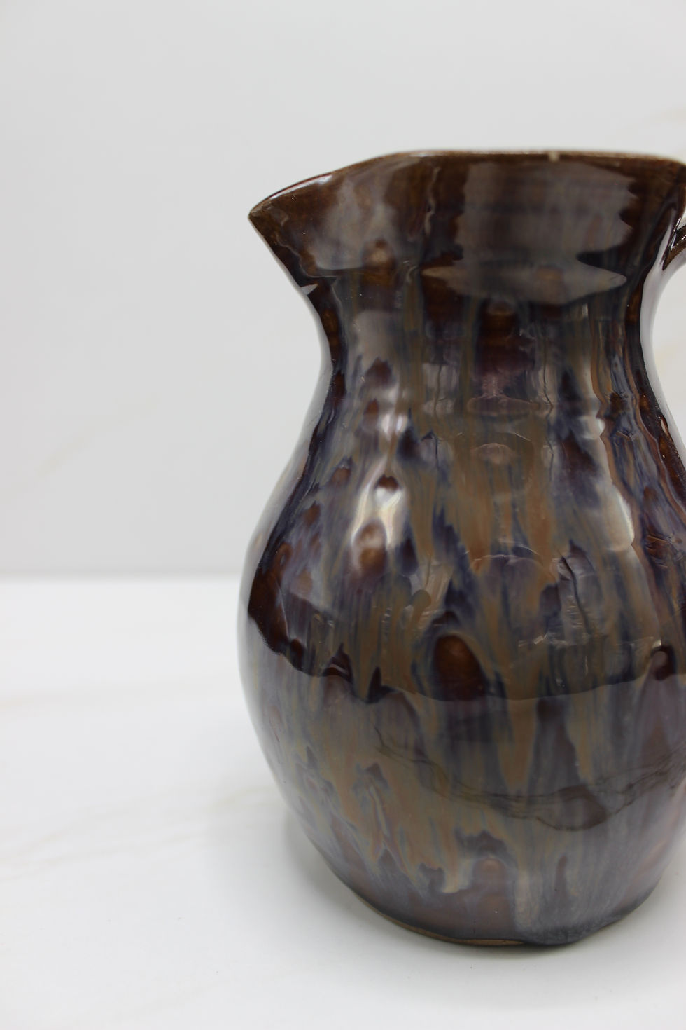 Thumbnail: Signed Purple Glaze Pottery Jug