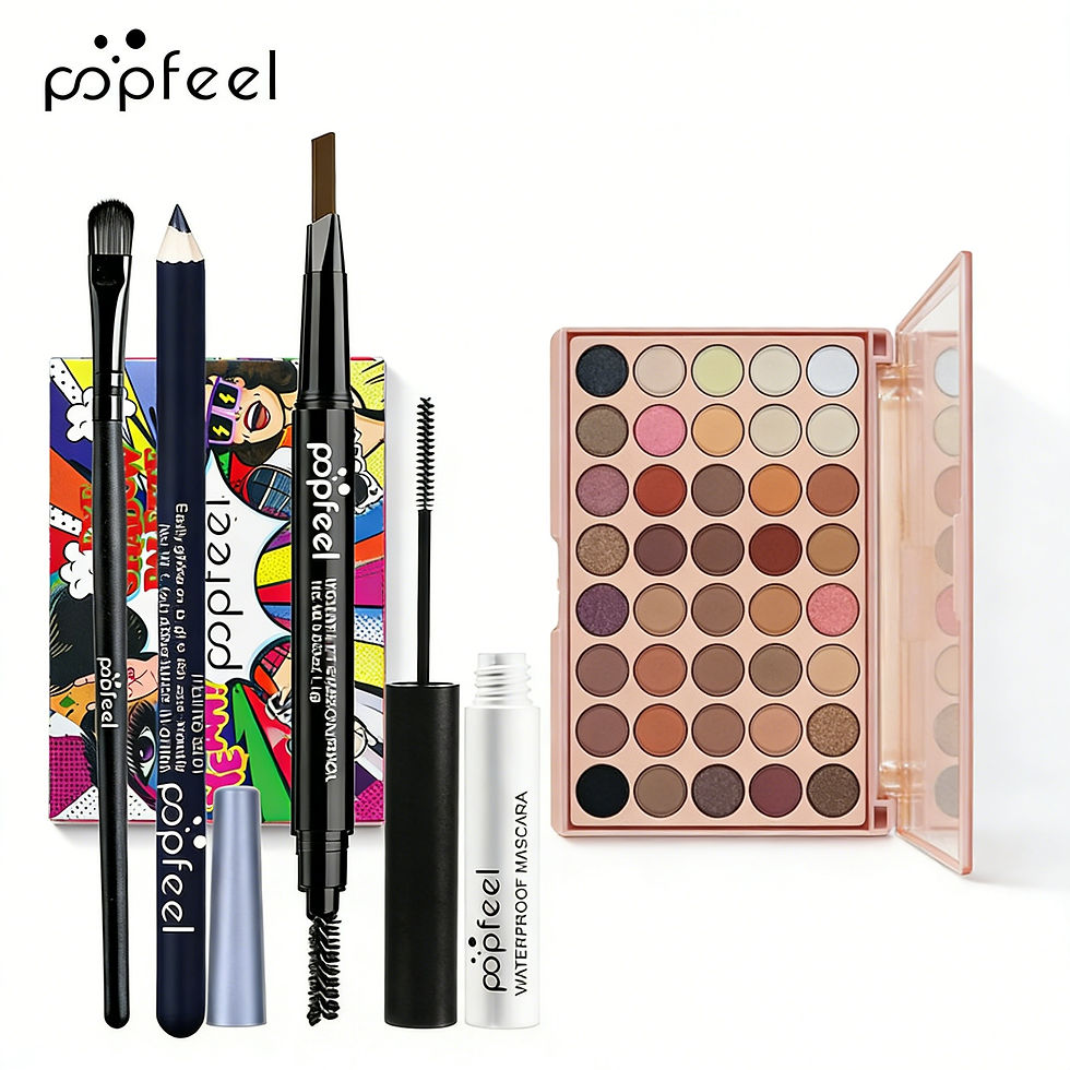 Thumbnail: POPFEEL Eye Makeup Set, 40-Shade Eyeshadow Palette with Eyebrow Pencil, Perfect 