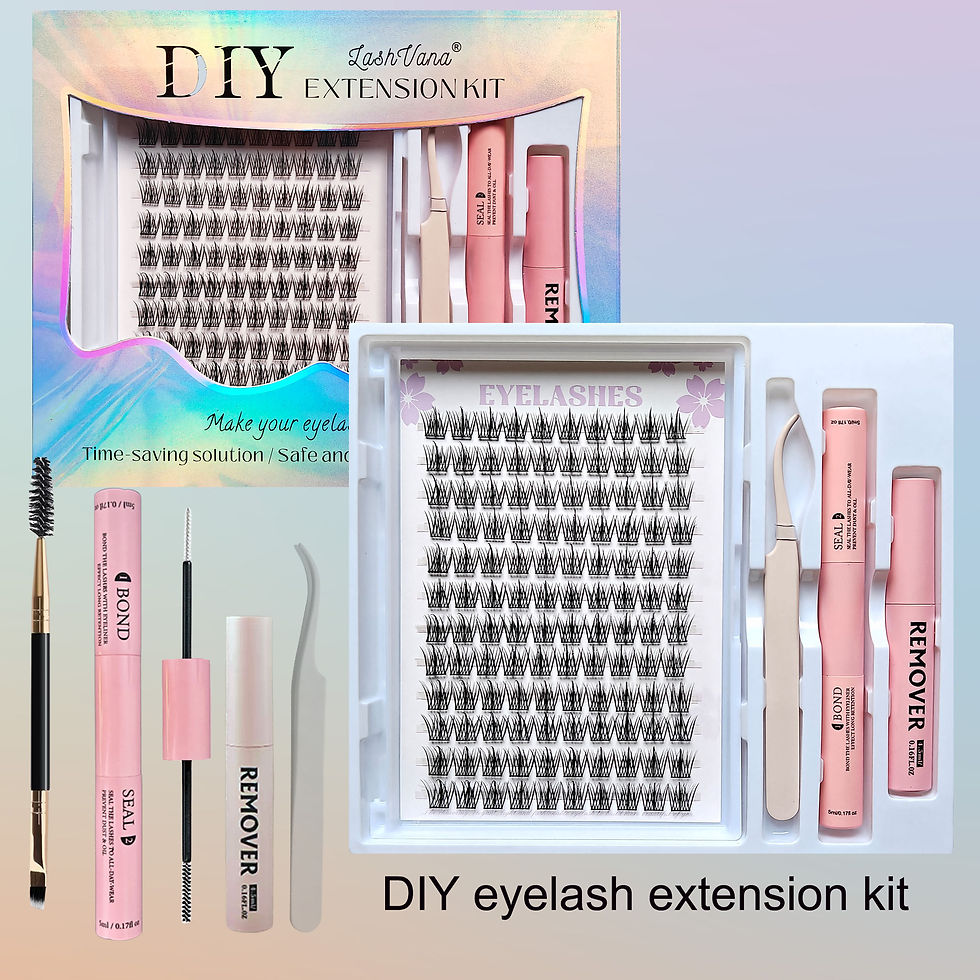 Thumbnail: Lashes Clusters Set Extensions Kit Fake eyelashes Mix Lash Clusters with Lash Bo