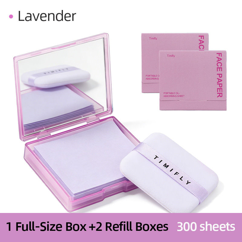 Thumbnail: 100pcs Oil Blotting Papers Facial Oil Absorbing Sheets for Makeup Portable Stora
