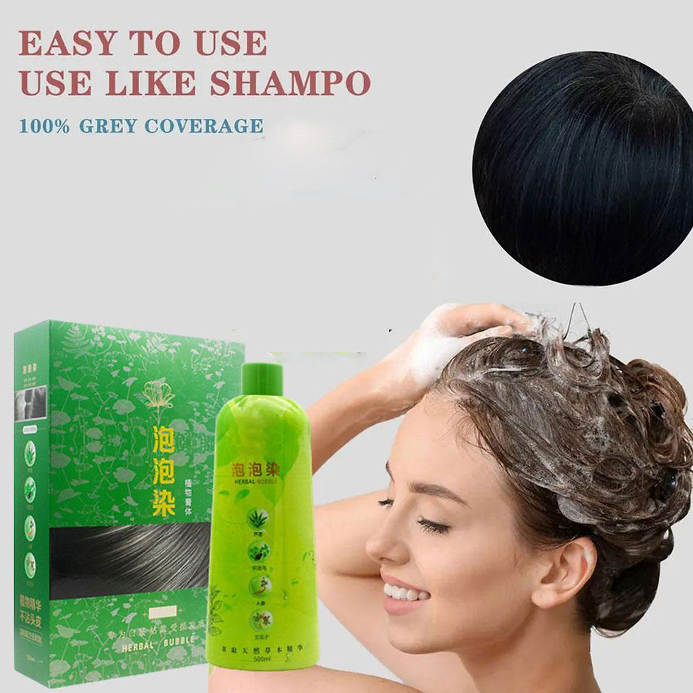 Thumbnail: Brimless Shampoo 3 In 1 Black Hair Dye Coloring Shampoo Nourishes Long Lasting F