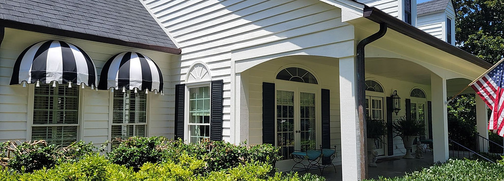 Dome Awnings with Tassels by Patriot Awning Company, a awning contractor and awning supplier, Patriot Awning