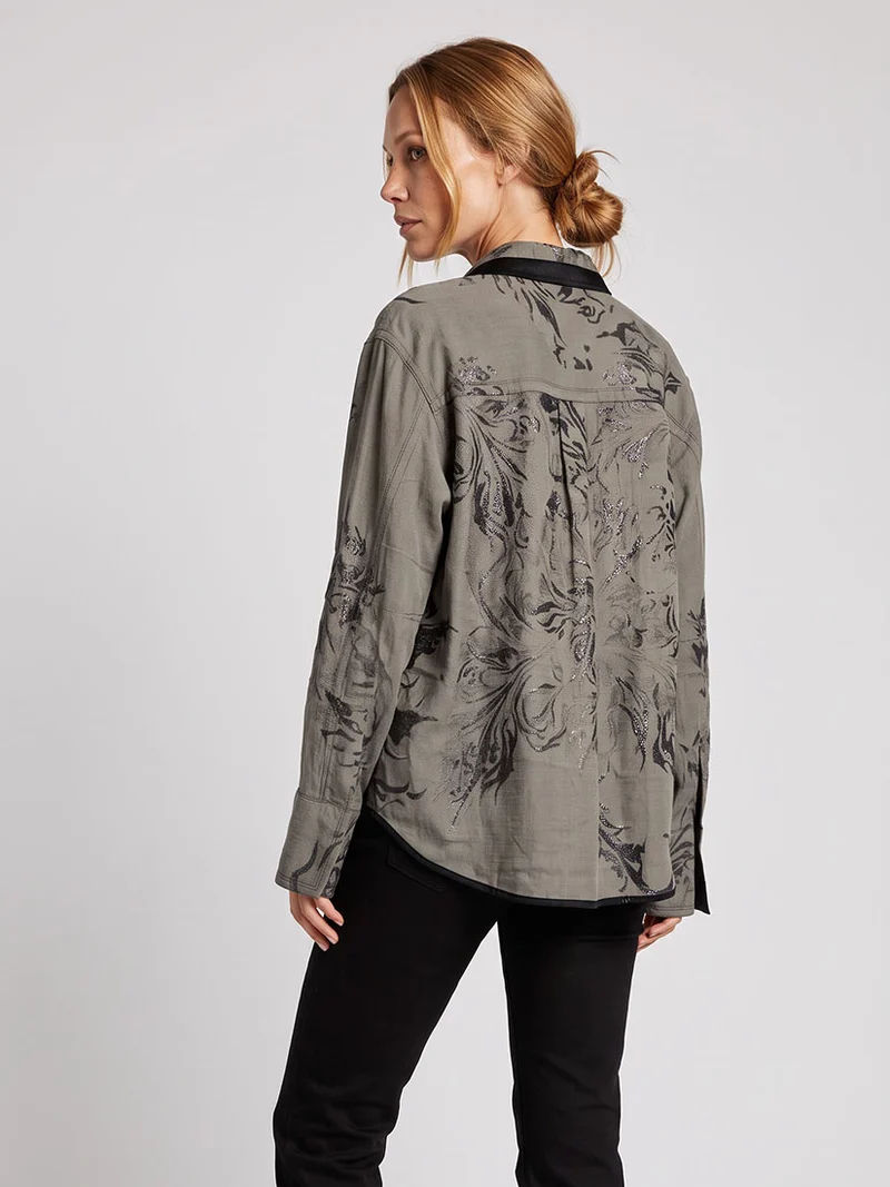 Thumbnail: Beate Heymann - Geras Vintage Embossed Shirt Jacket
