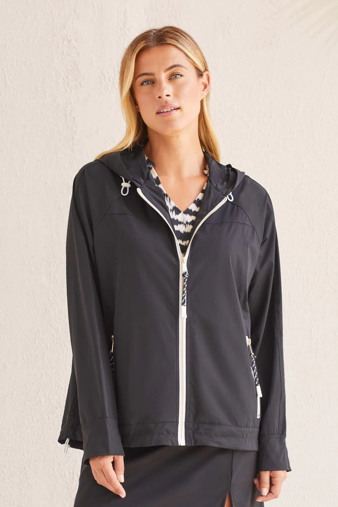 Tribal top rain jacket