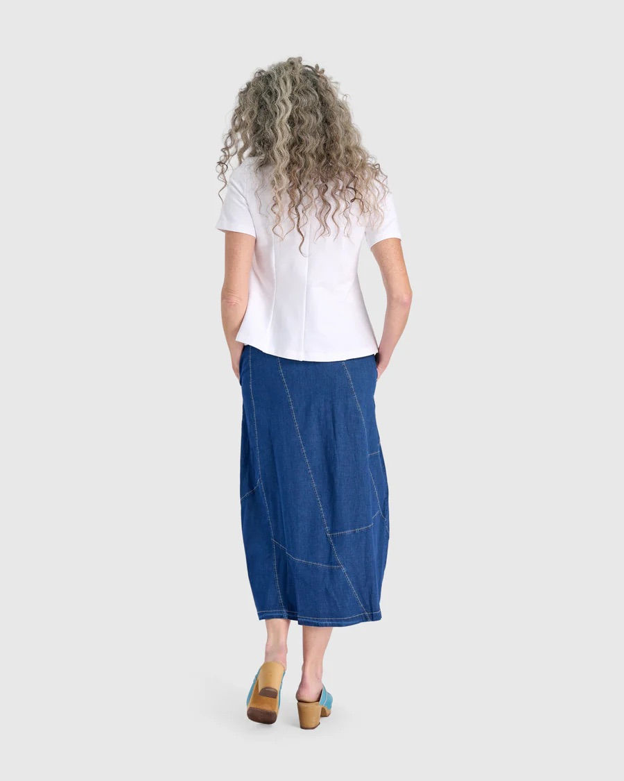 Thumbnail: Alembika - Carla Cocoon Denim Skirt