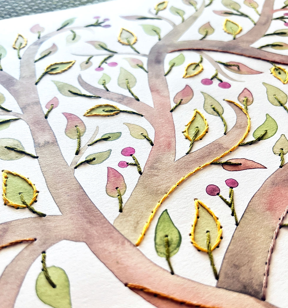 Thumbnail: "Tree of Life" Embroidered Ketubah