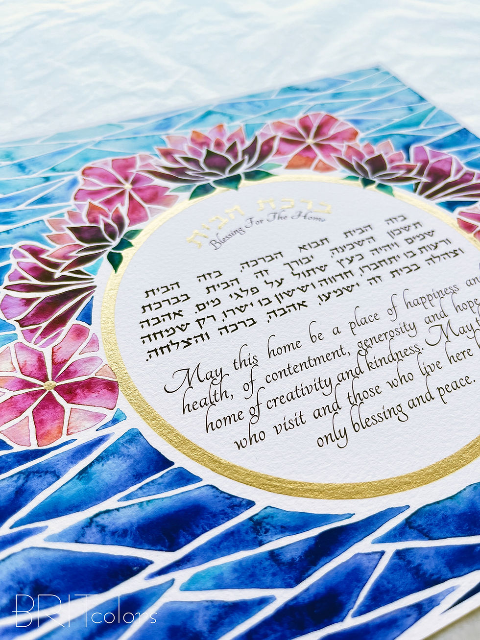 Thumbnail: "Stained Glass Lotus Wreath" Blessing for The Home