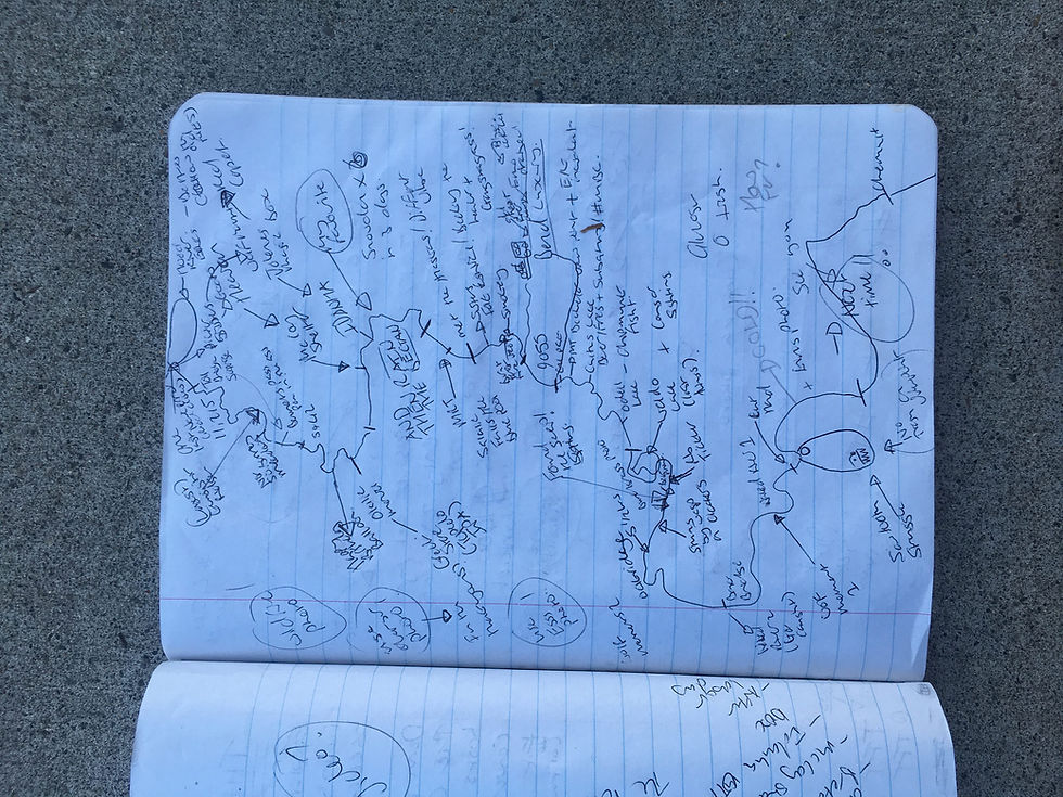 My Oregon Timber Trail 'memory map'