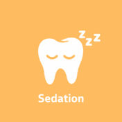 Image of tooth that is sleeping. Sedation as caption below. 