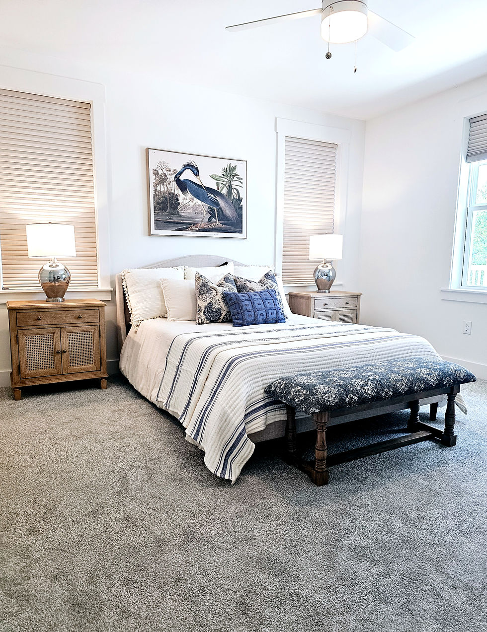 relaxed, vibrant, and filled with natural textures and coastal details.