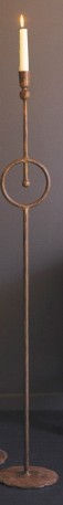 Thumbnail: Tall Taper Candle Holder with Circle Detail