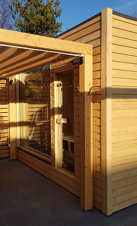 Sauna ogrodowa.