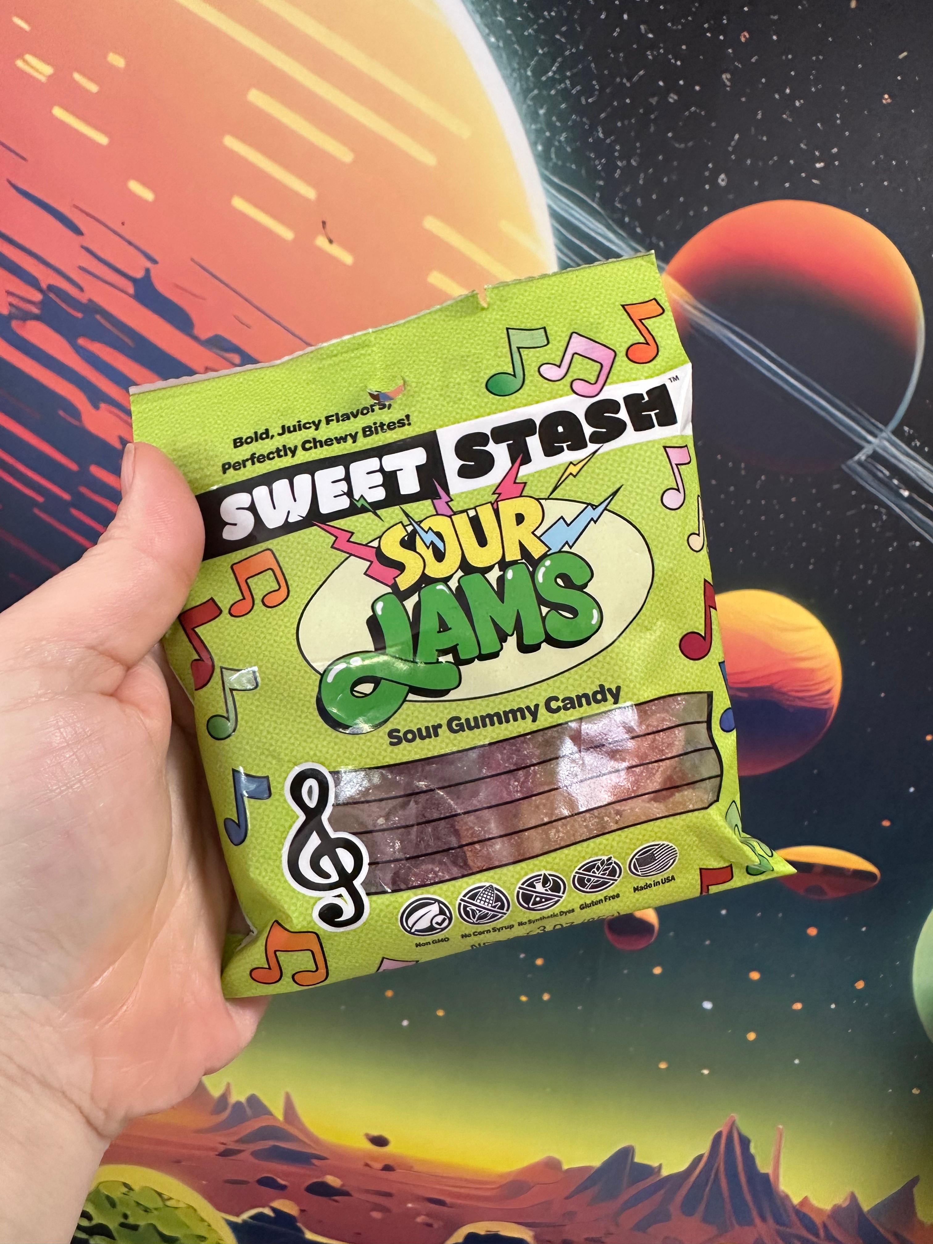 Sweet Stash SOUR Rock Jams Gummies