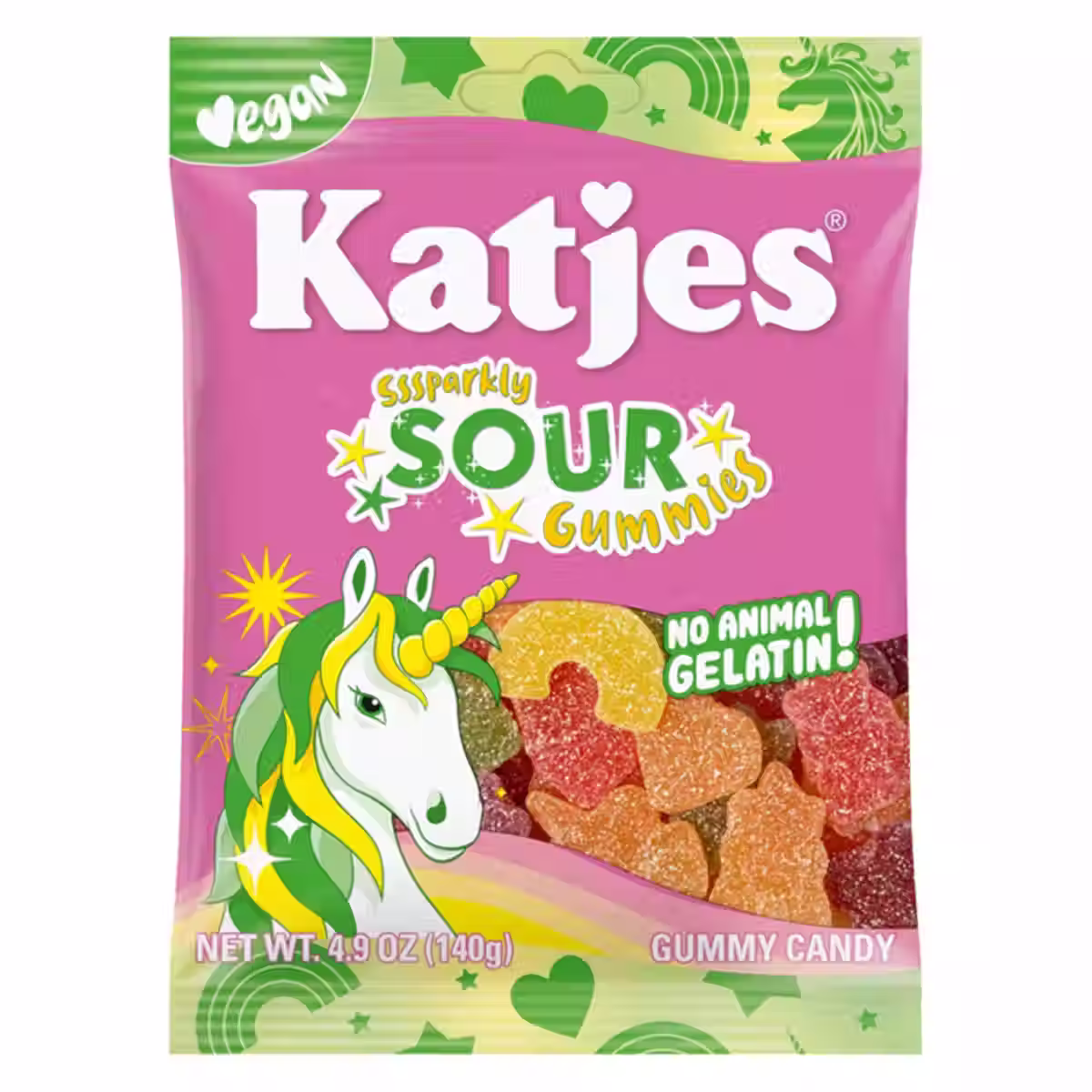 Katjes® Sparkly Sour Gummies Vegan Gummy Candy 4.9oz