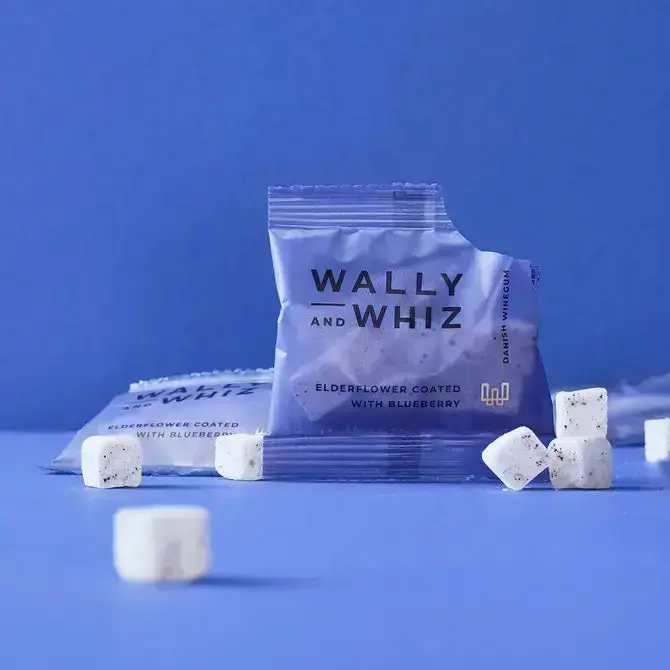 Wally & Whiz : Elderflower with Blueberry Wine Gums