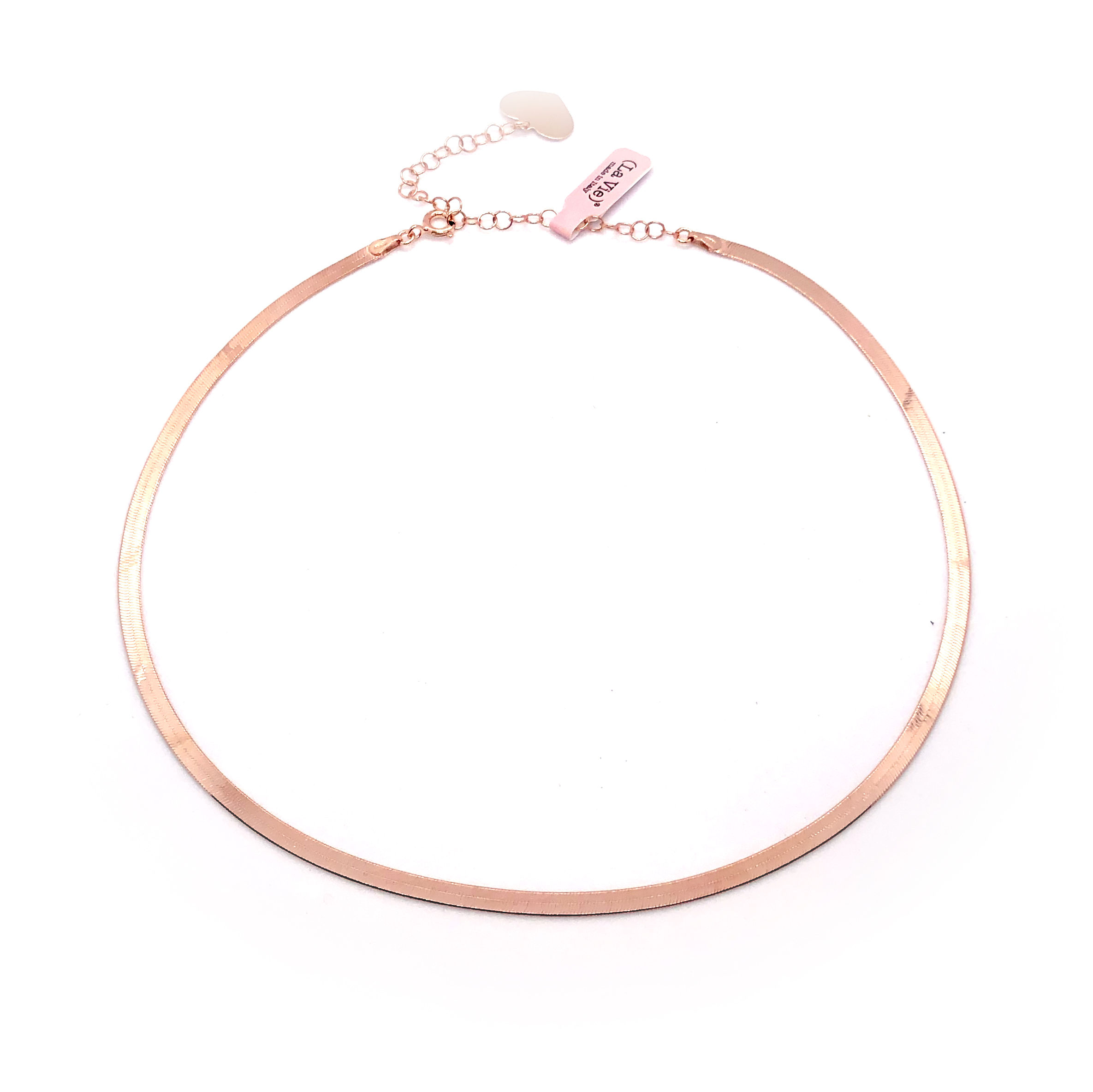 La Vie - GIROCOLLO MAGIC BASSO ARGENTO 925 BAGNATO ORO ROSA