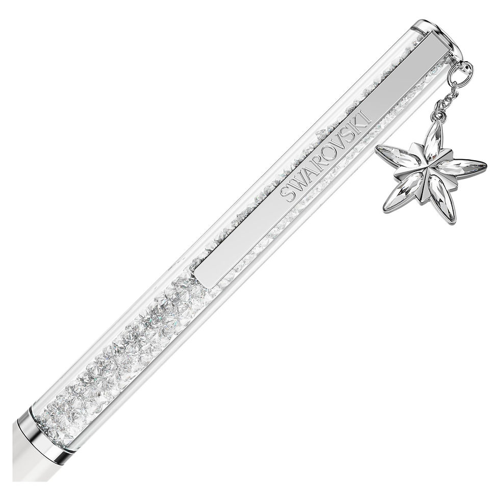 Miniatura: Swarovsky -  PENNA A SFERA CRYSTALLINE, BIANCO, LACCATO BIANCO, CROMATO 5717136