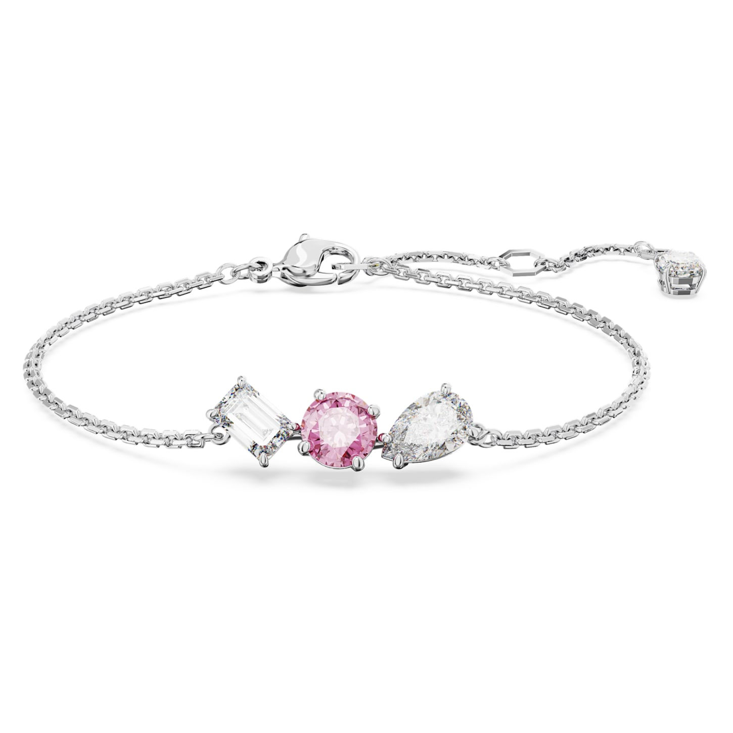 Swarovski - BRACCIALETTO MESMERA TAGLIO MISTO, ROSA, PLACCATO RODIO 5668361