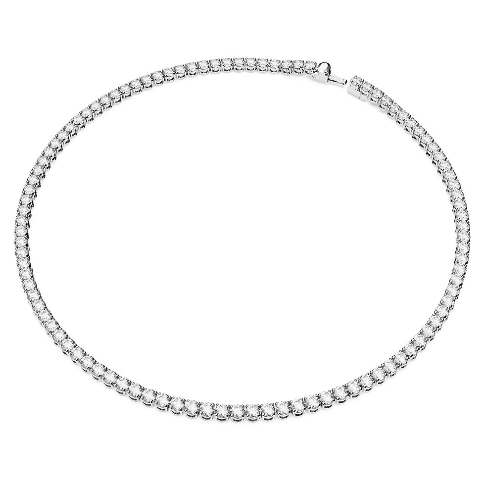 Miniatura: Swarovsky -  COLLANA MATRIX TENNIS, TAGLIO ROUND, BIANCA, PLACCATO RODIO 5681796