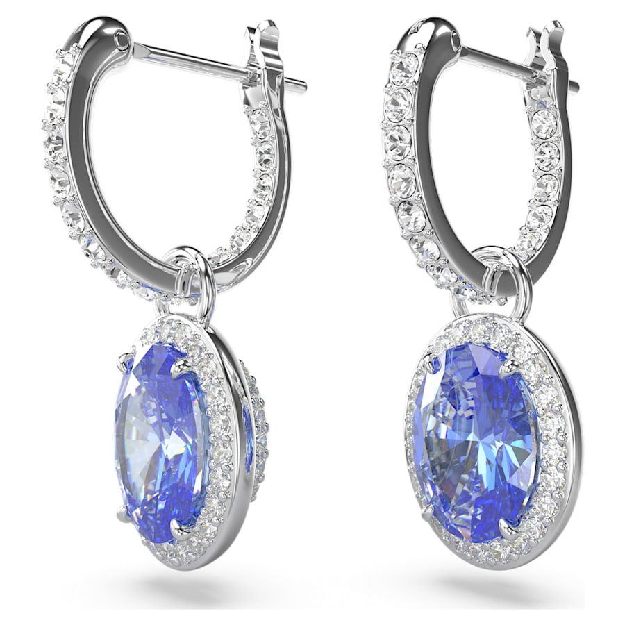 Miniatura: Swarovski -  ORECCHINI PENDENTI CONSTELLA OVAL, BLU, PLAC ROD 5671817