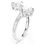 Miniatura: Swarovski -  ANELLO APERTO MESMERA, TAGLIO HEART,PAVÉ,BIANCO,PLACC RODIO5705594