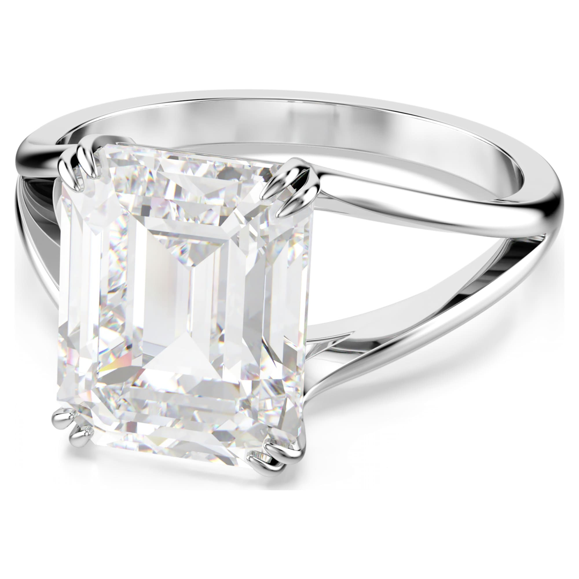 Swarovski - ANELLO COCKTAIL STILLA, TAGLIO OTTAGONALE, PLACCATO RODIO 5697985