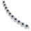 Miniatura: Swarovski -  COLLANA UNA ANGELIC, TAGLIO ROUND, BLU, PLACCATO RODIO 5733402