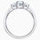 Miniatura: Swarovski - ANELLO ATTRACT TRILOGY ROUND, BIANCO, PLACCATURA RODIO 5414972
