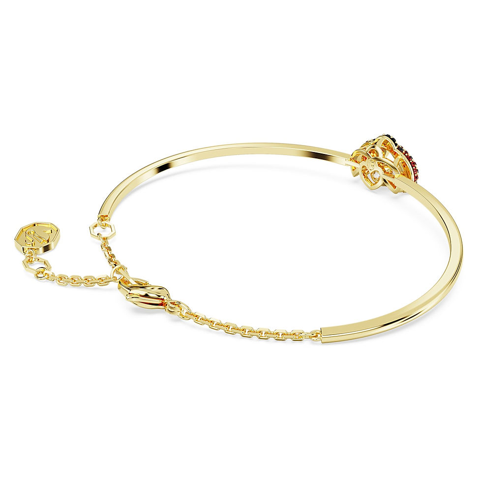 Miniatura: Swarovski - BRACCIALE RIGIDO IDYLLIACOCCINELLA, ROSSO, PLACCATO COLOR ORO 567005
