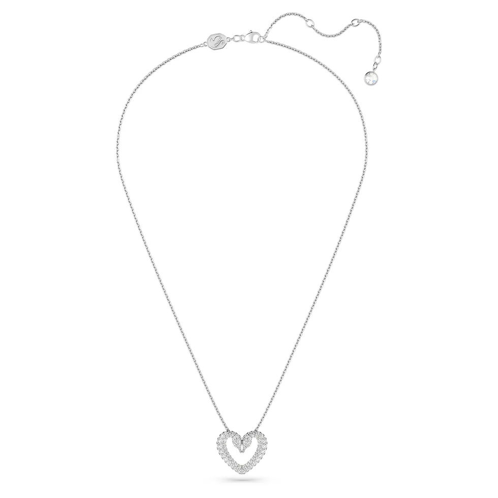 Miniatura: Swarovski - PENDENTE UNA CUORE, PICCALO, BIANCO, PLACCATO RODIO 5625533