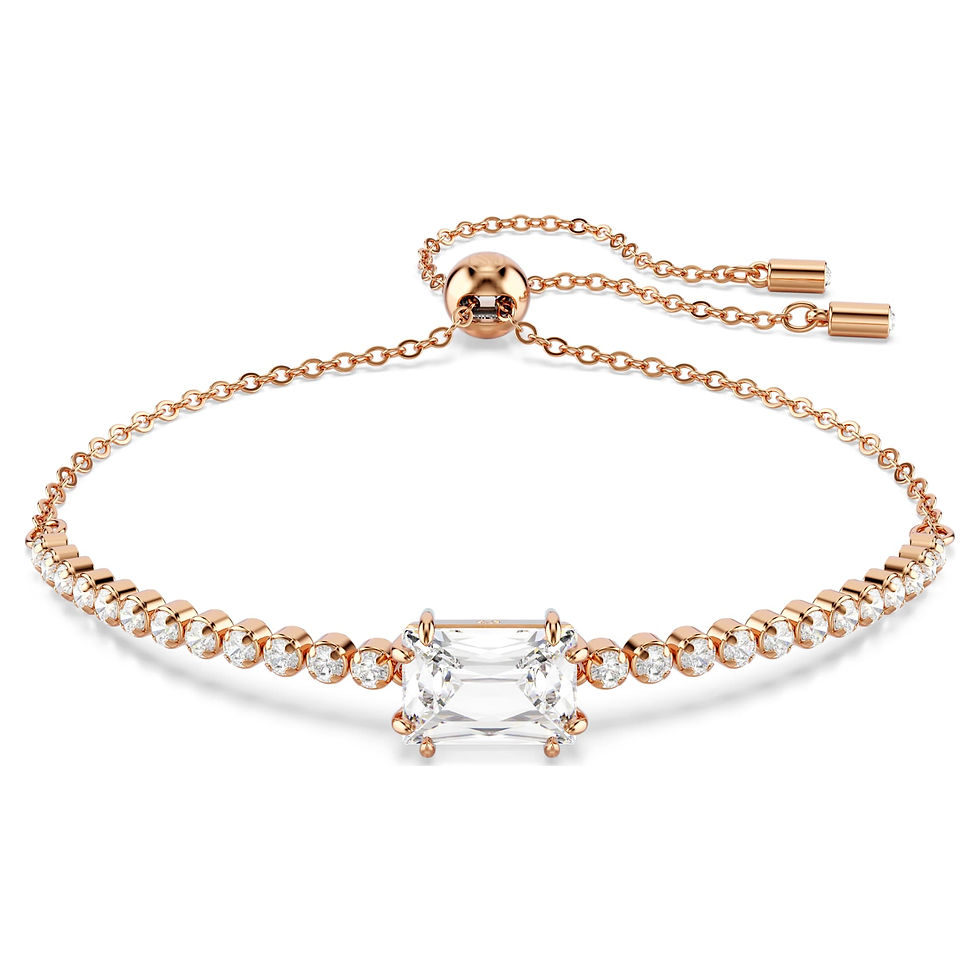 Swarovski - BRACCIALE TENNIS MATRIX, TAGLIO MISTO, PLAC COLOR ORO ROSA 5730706