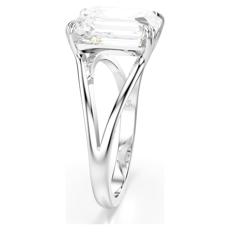 Miniatura: Swarovski -  ANELLO COCKTAIL STILLA, TAGLIO OTTAGONALE, PLACCATO RODIO 5697987