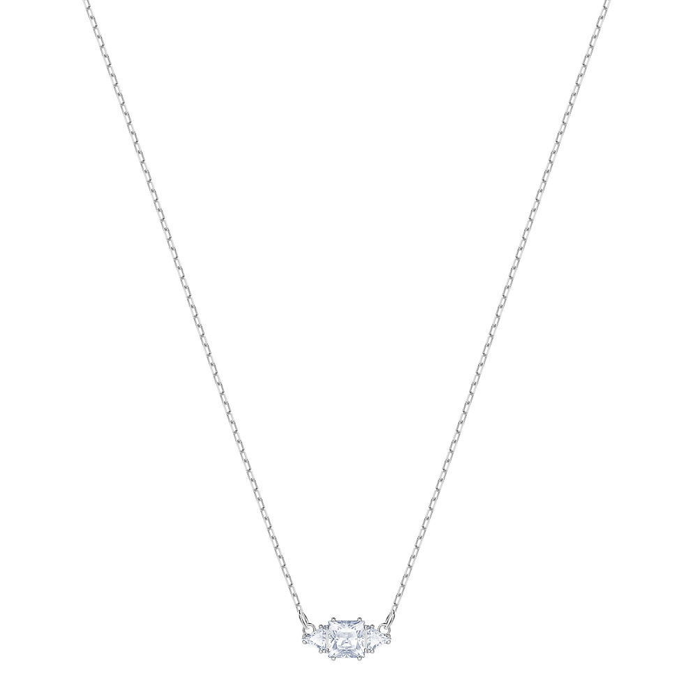 Swarovski - COLLANA ATTRACT, BIANCO, PLACCATURA RODIO 5392924