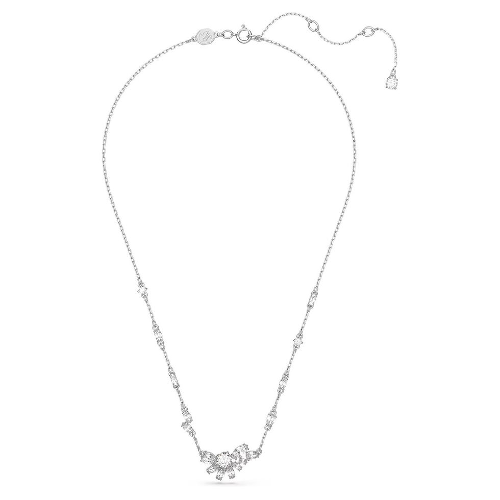 Miniatura: Swarovski - PENDENTE GEMA FIORE, BIANCO, PLACCATO RODIO  5644683