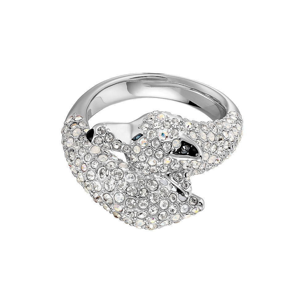 Swarovski – ANELLO POLAR, BIANCO, PLACCATURA RODIO 5515091