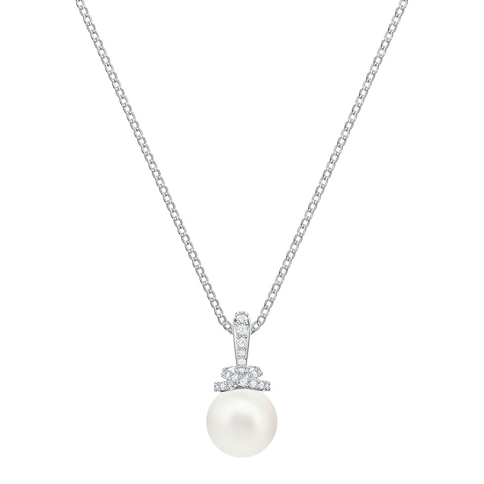 Swarovski - PENDENTE ORIGINALLY, BIANCO, PLACCATURA RODIO 5452584