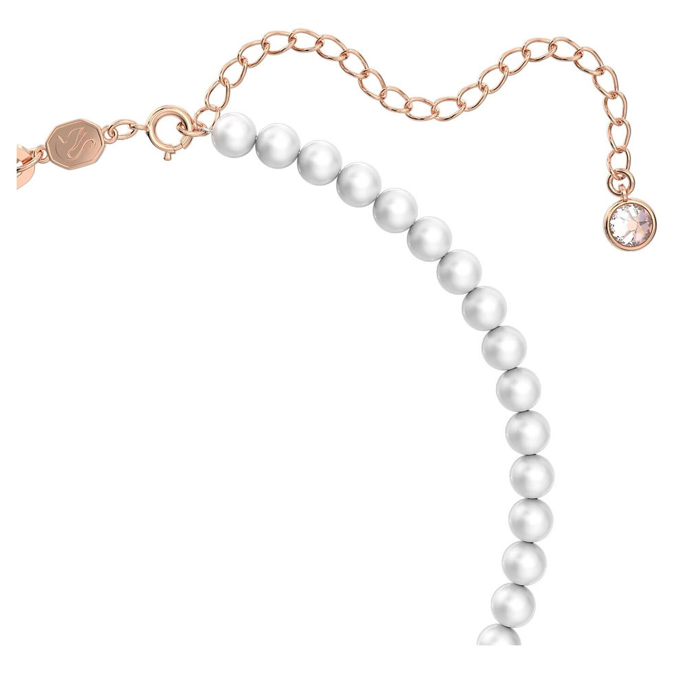 Miniatura: Swarovski - PENDENTE STELLA CRYSTAL PEARLS, STELLA, BIANCO, PLAC ROSA 5645381