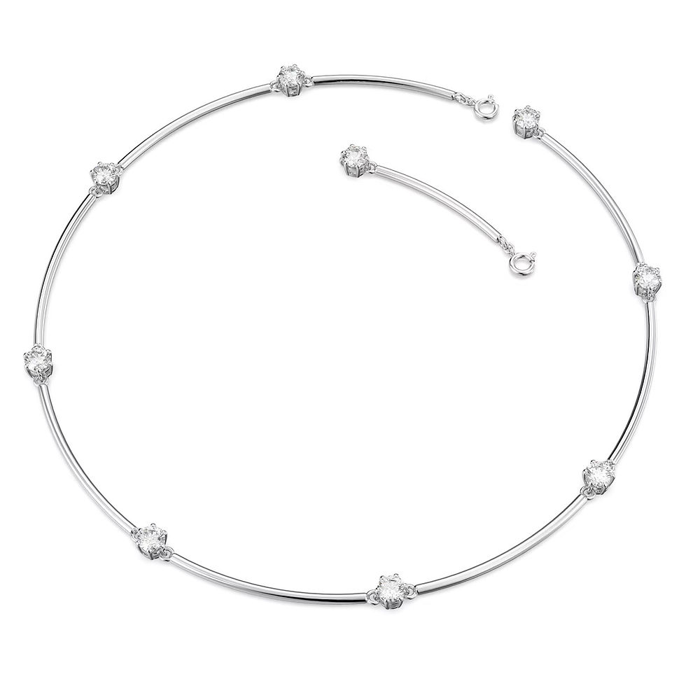 Miniatura: Swarovski - COLLANA CONSTELLA TONDO, BIANCO, PLAC RODIO 5638699