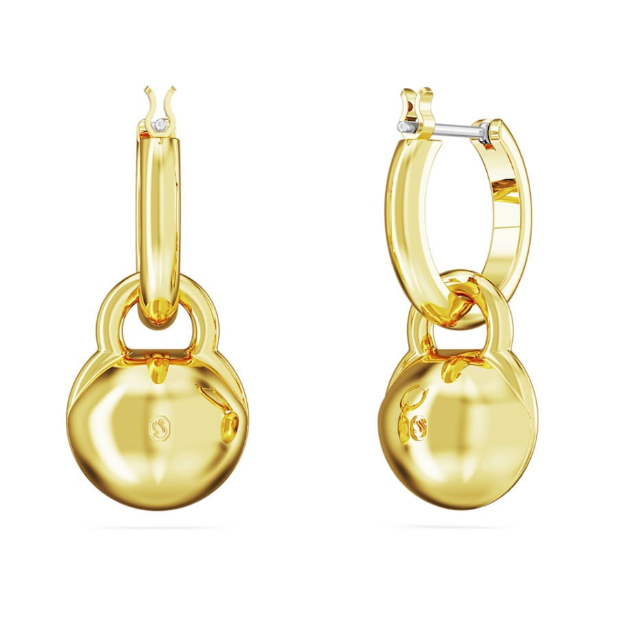 Miniatura: Swarovski - ORECCHINI PENDENTI DEXTERA TONDO, BIANCHI, PLAC COLOR ORO 5666023