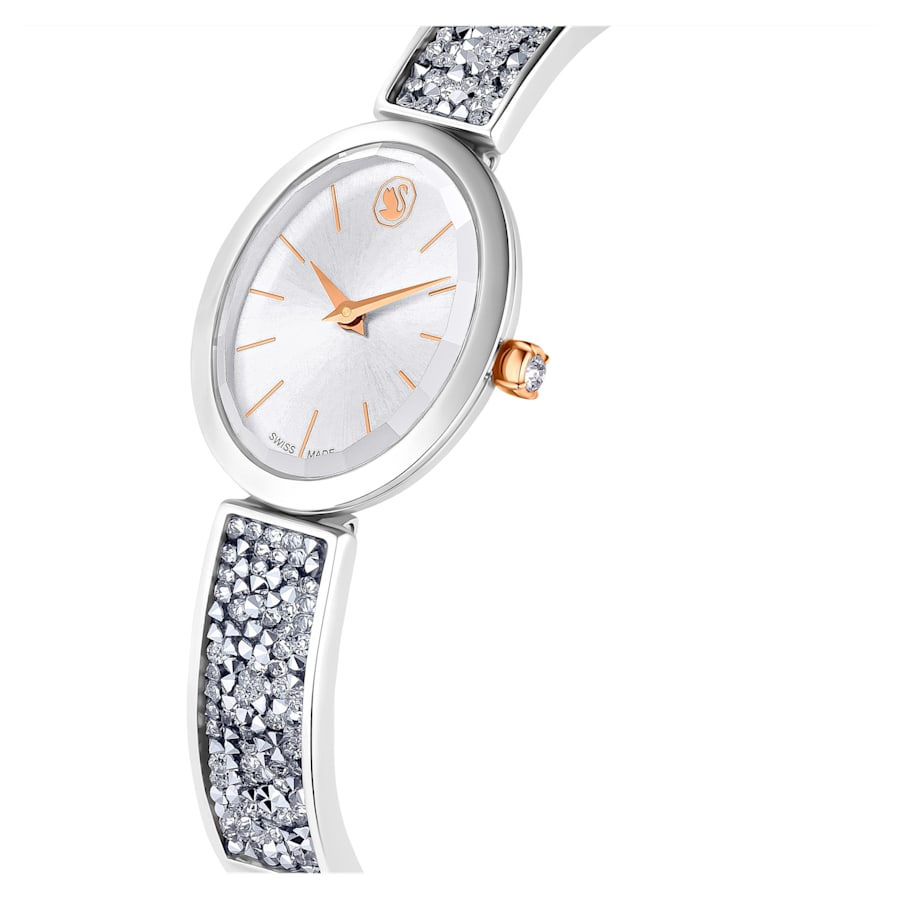 Miniatura: Swarovski - OROLOGIO CRYSTAL ROCK OVAL SWISS MADE, BIANCO, ACCIAIO INOS 5656878