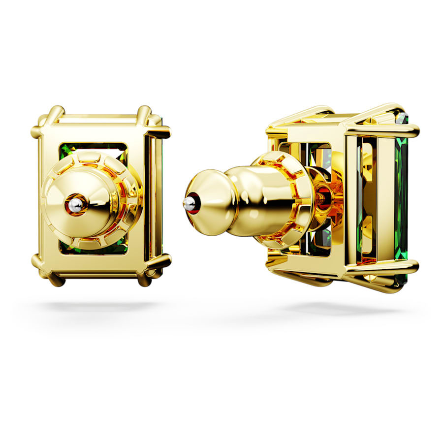 Miniatura: Swarovski - ORECCHINI A LOBO MATRIX RETTANGOLARE, VERDI, PLAC COLOR ORO 5677142