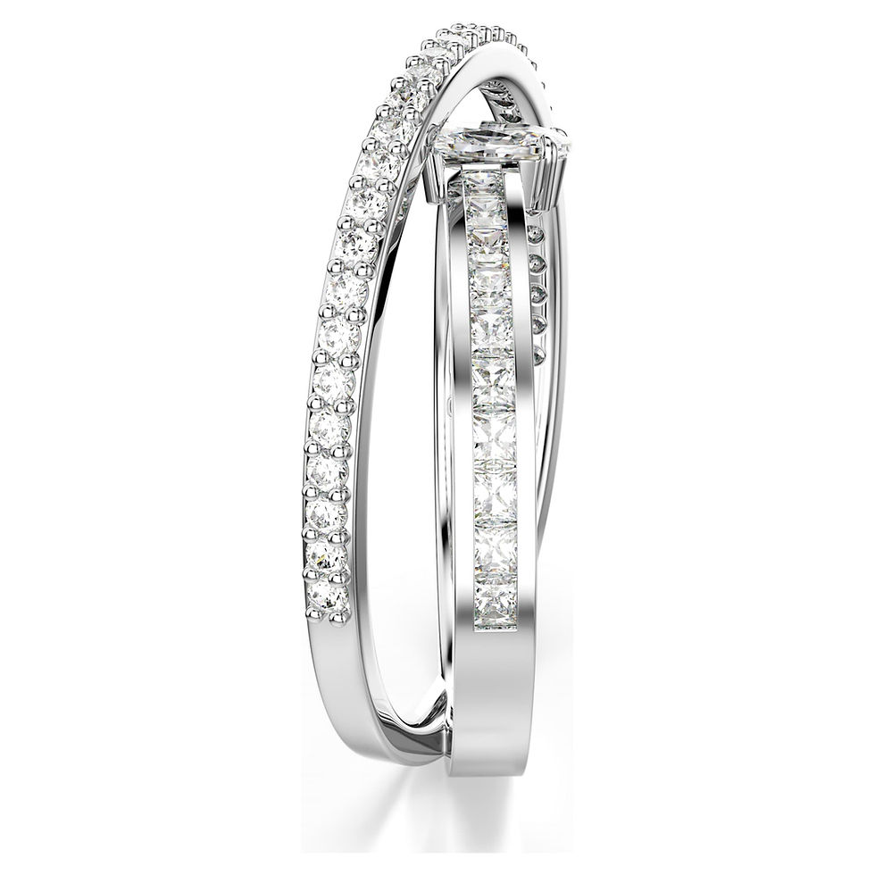 Miniatura: Swarovski -  ANELLO HYPERBOLA, TAGLIO MISTO, BIANCO, PLACCATO RODIO 5691232