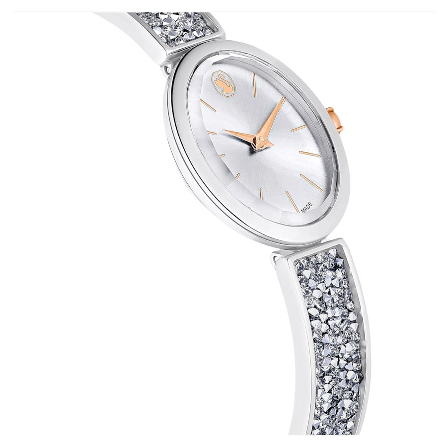 Miniatura: Swarovski - OROLOGIO CRYSTAL ROCK OVAL SWISS MADE, BIANCO, ACCIAIO INOS 5656878