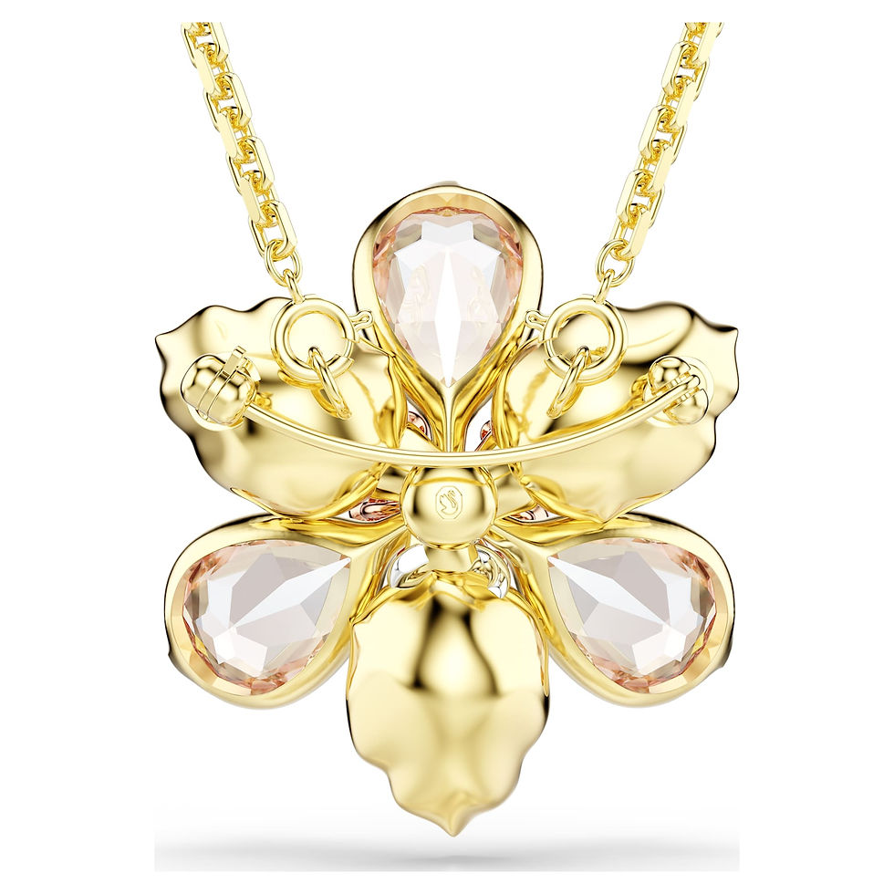 Miniatura: Swarovski -  PENDENTE E SPILLA IDYLLIA, TAGLIO MISTO, FIORE, MULTICOLORE 5735227