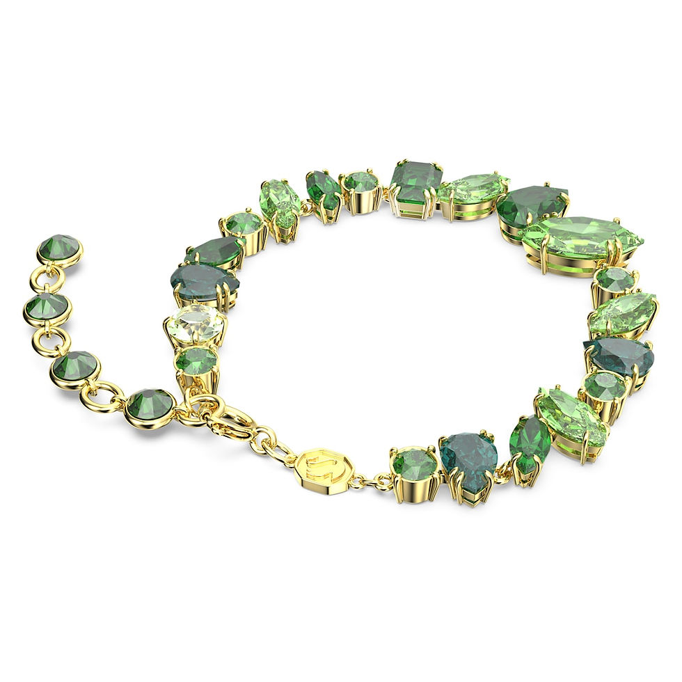 Miniatura: Swarovski -  BRACCIALETTO GEMATAGLIO MISTO, VERDE, PLACCATO COLOR ORO 5652822