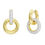 Miniatura: Swarovski - ORECCHINI A CERCHIO DEXTERA, BIANCHI, PLAC COLORO 5668818